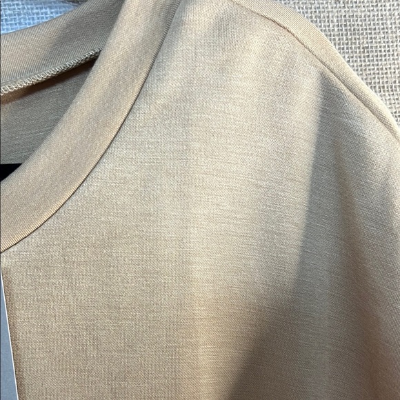 See and Be Seen- Tan Drawstring Boutique Top - Picture 6 of 6